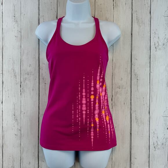 Eddie Bauer Pink First Ascent Built-in Bra Racerback Tank Top Size Medium - Picture 1 of 13